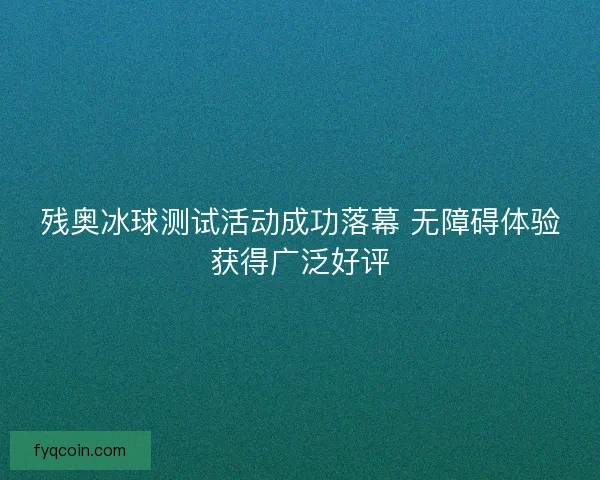 残奥冰球测试活动成功落幕 无障碍体验获得广泛好评